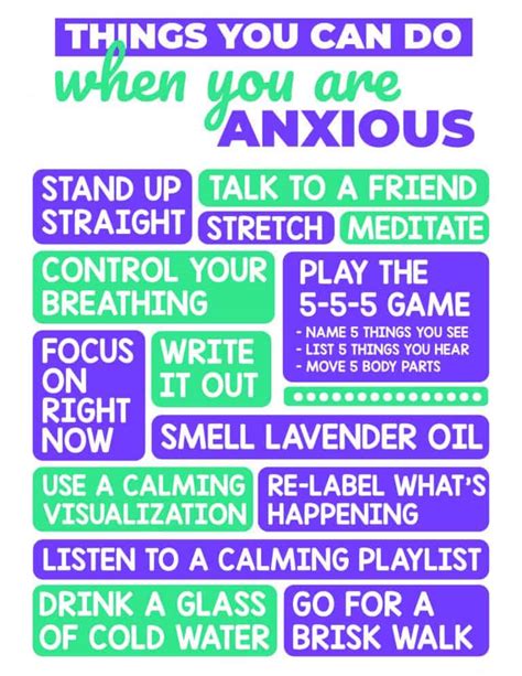 Anxiety Strategies For Kids Free Printables Views From A Step Stool