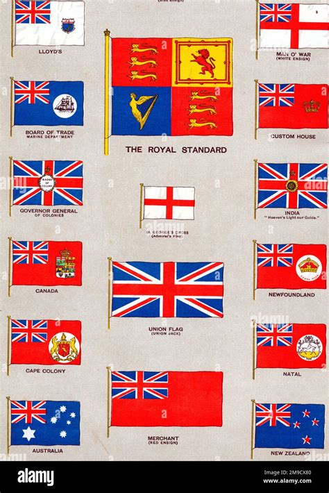 Flags Of The British Empire Stock Photo Alamy