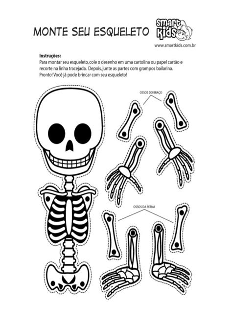 Desenho De Esqueleto Para Montardesenho De Esqueleto Para Montar