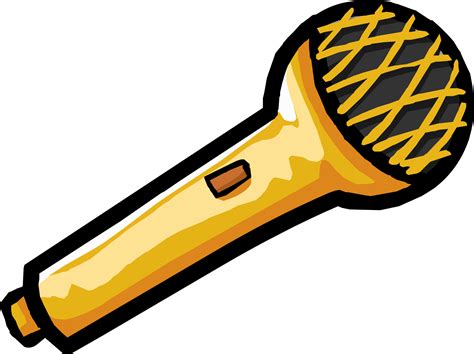 Gold Clipart Microphone Gold Microphone Transparent Free For Download