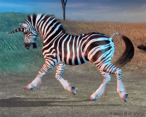 Zebracorn By Daio On Deviantart Unicorn Artwork Mythical Creatures
