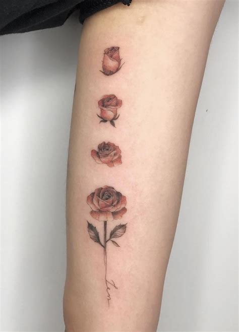 Blooming Rose Tattoo © Tattoo Artist Cheri Lee 💟🌹💟🌹💟🌹💟🌹💟 Tattoos