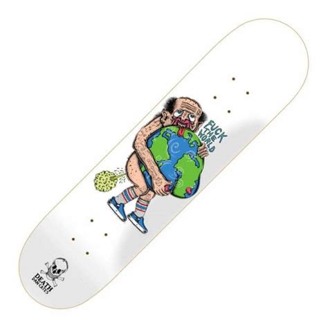 Death Skateboards Cates Fuck The World Skateboard Deck 80