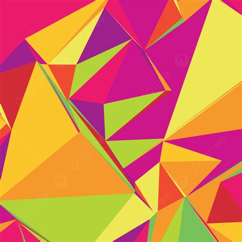 Fondo Abstracto Con Triángulos De Colores Para Revistas Resumen