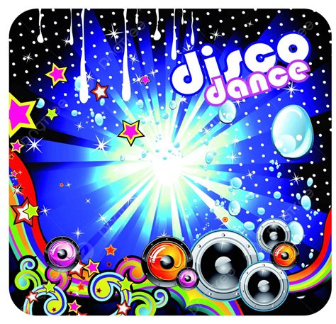 Colorful Music Background Disco Retro Abstract Vector Disco Retro