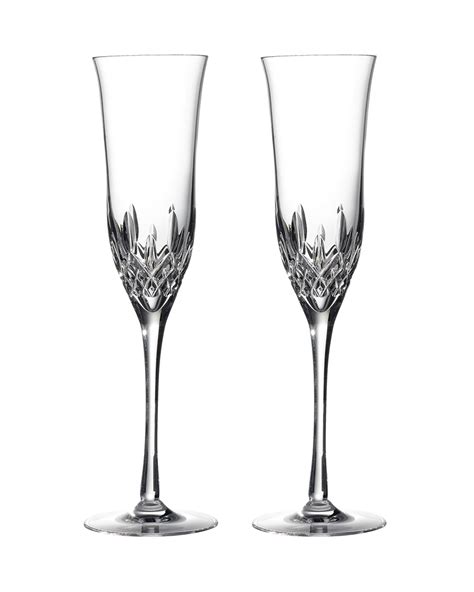 Waterford Crystal Lismore Essence Champagne Flutes Set Of 2 Neiman Marcus