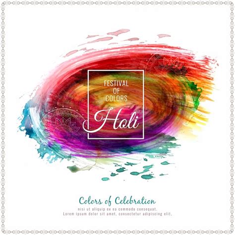 Free Vector Abstract Happy Holi Colorful Festival Celebration Background