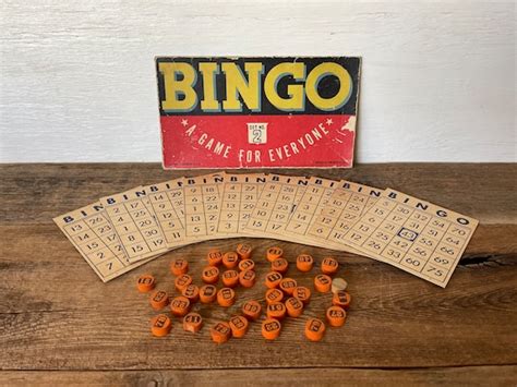 Vintage Whitman Bingo Game Vintage Games No Box Just Etsy