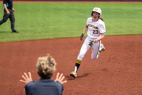 michigan softball digs itself out of early hole against ohio state