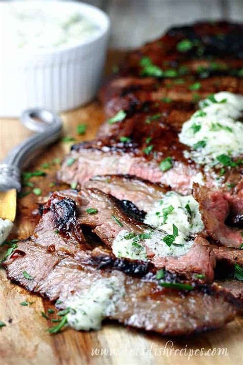 Settings may vary on your instant pot® depending on the model. Marinated Grilled Flank Steak with Herb Gorgonzola Butter | Let's Dish Recipes