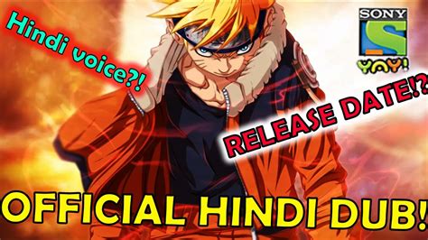 Naruto Official Hindi Dub Naruto Coming On Indian Tv Naruto Hindi