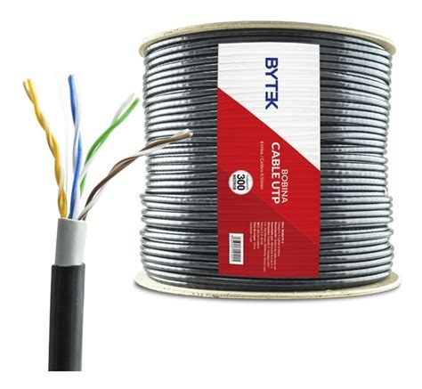 Cable Utp Rollo De Cat5e Bobina 305m Exterior Doble Forro Envío Gratis