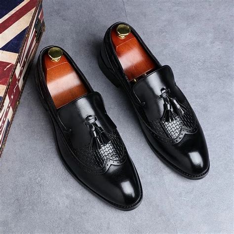 Italian Dress Shoes Loafers Casual Loafer Wedding Party Shoes Male Des