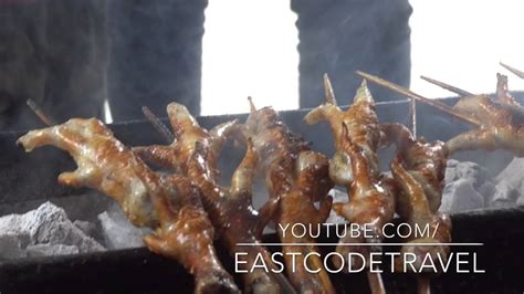 Chicken Feet Skewers Grilling Lạng Sơn Street Food Youtube