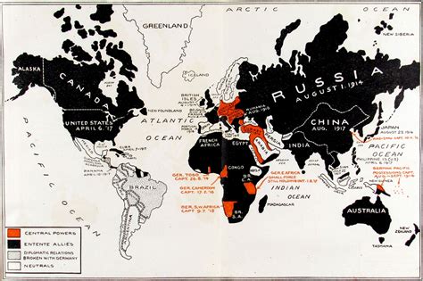 World War 1 World Map Vrogue Co
