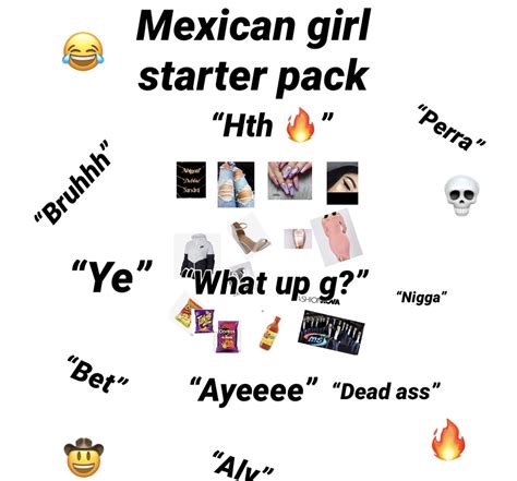 Mexican girl starter pack.? | Starter packs meme, Funny starter packs ...
