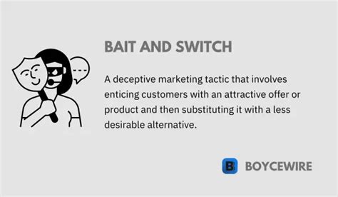 Bait And Switch Definition Types Examples