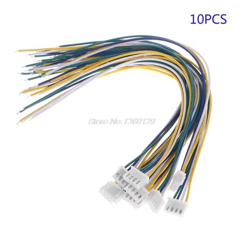 10pcs 4 Pin Mini Micro Jst Xh 254mm 24awg Connector Plug With Wires