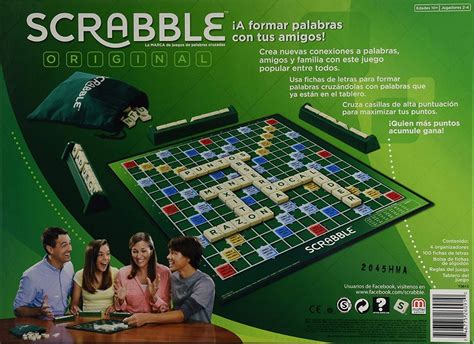 Juego de mesa donde formar palabras con las letras que dispones. Juego De Mesa Scrabble Original Mattel Palabras Cruzadas - $ 439.00 en Mercado Libre