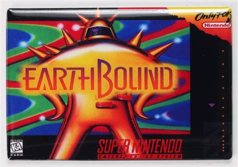 Snes Earth Bound Video Game Fridge Magnet Nintendo Arcade Nes
