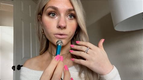 Asmr Tracing My Face And Jewelry Mini Mic👑 Youtube