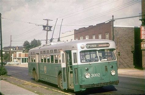 Transpress Nz Mack Trolleybus Queens Ny Circa 1950