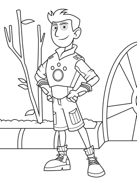 Chris Kratt Coloring Page Download Print Or Color Online For Free