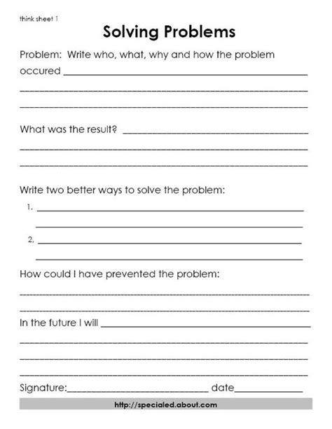 14 Positive Thinking Worksheets For Teens