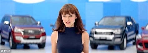 Ford Car Girl Ngaire Dawn Fair Stuns In New Ad Daily Mail Online