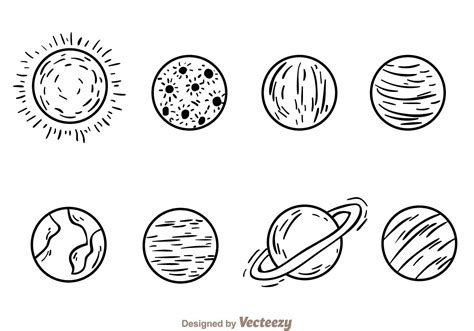 Planets Hand Drawn Icons Download Free Vector Art Stock Graphics