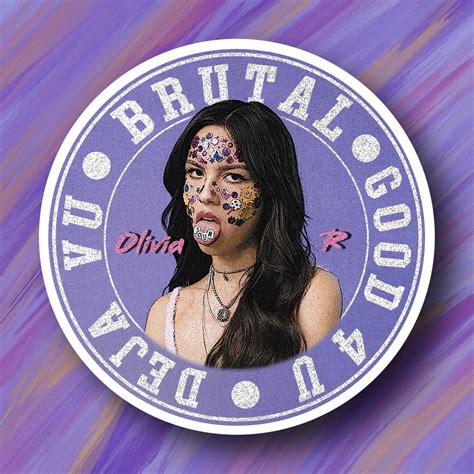 Olivia Rodrigo Sticker Sour Album Inspired Sticker Waterproof Matte