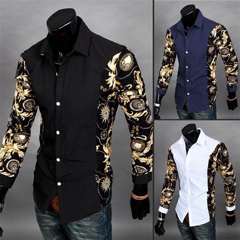 Doesn't it gold shirt raises eyebrow: Homen Gold Chemise Camisa Social Masculina Shirts White Gold Shirts Mens Club Tops-in Casual ...