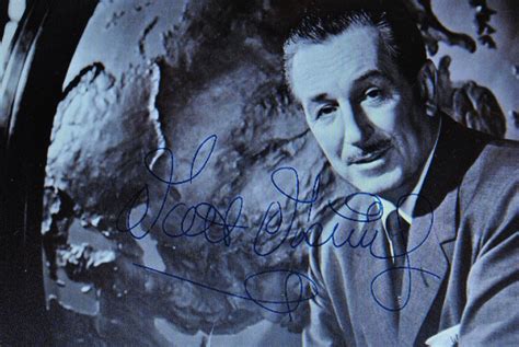 Walt Disney Signed Autographed Photo Disneyland Mickey Etsy