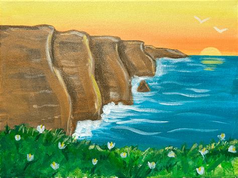 Cliffs Of Moher Ireland Painting Party With The Paint Sesh