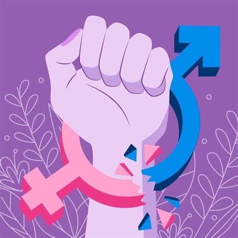 Free Vector Break Gender Norms Illustration With Fist Gender Equality Art Gender Norms
