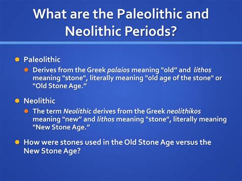 Ppt Paleolithic Era Vs Neolithic Era Powerpoint Presentation Free