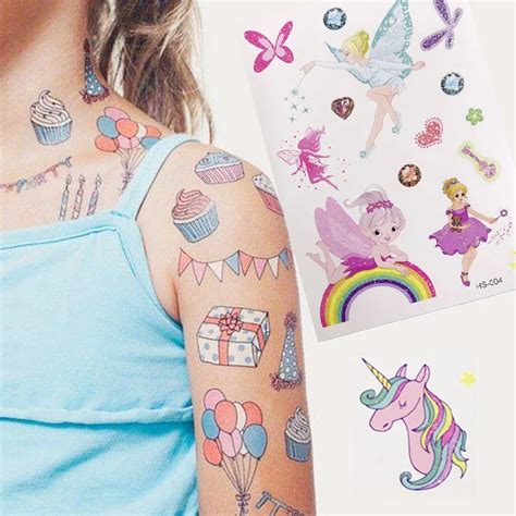 20pcs Cartoon Arm Waterproof Temporary Small Tattoo Stickers For Kids