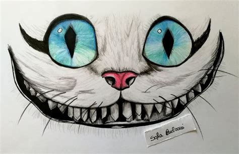 Alice In Wonderland Cheshire Cat Smile Drawing Vipdownloadimage