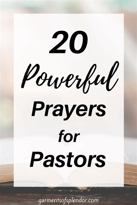20 Powerful Prayers For Pastors And Church Leaders