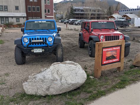 Crested Butte Jeep Rentals, Gunnison Vehicle Rental. Gunnison Jeeps to Rent