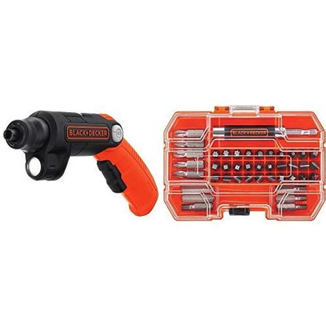 Charging slot conveniently placed on bottom of handle out of the way. BLACK+DECKER BDCSFL20C 4V Max Lithium Ion Lightdriver ...