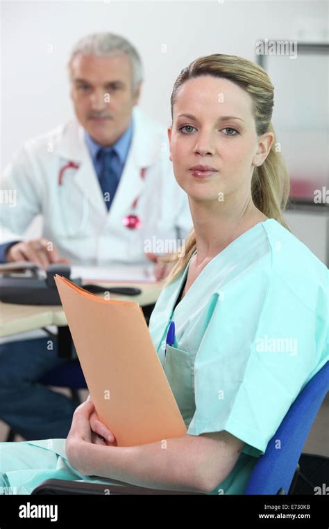 Doctor And Nurse Stock Photo Alamy