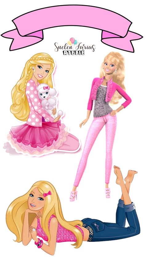 Topo De Bolo Para Imprimir Barbie Barbie Images Barbie Theme Barbie