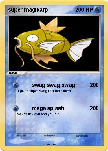Pokémon Super Magikarp 12 12 Swag Swag Swag My Pokemon Card