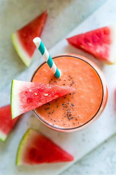 3 Ingredient Watermelon Banana Smoothie Pure And Simple Nourishment