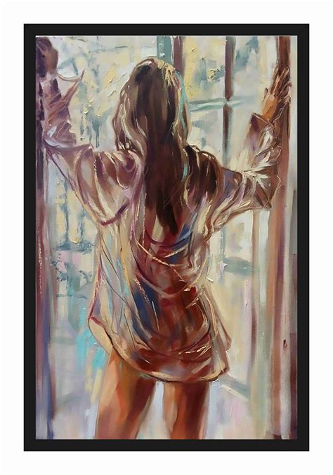 HK PRINTS Hot And Beautiful Lady Painting With Frame X Inch Wood Painting With Frame Buy HK