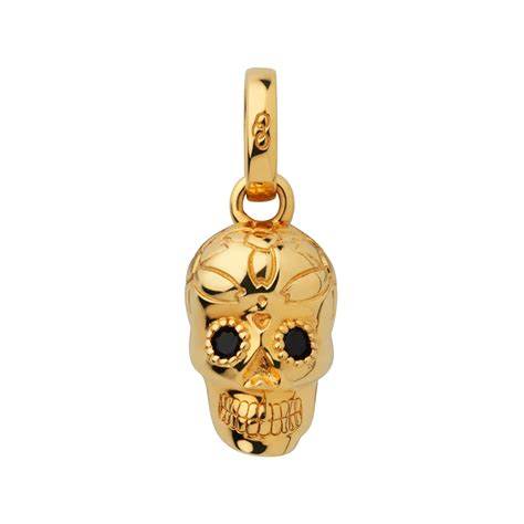 Links Of London Gold Vermeil Halloween Skull Charm Jewellery From
