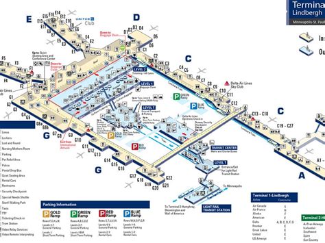 Msp Terminal Map Minneapolis Saint Paul International Airport