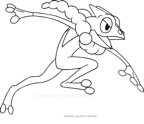 Pokemon Frogadier Coloring Pages Coloring Pages