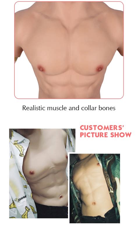 Realistic Silicone Muscle Chest For Cosplay Realistic Male Chest Vest